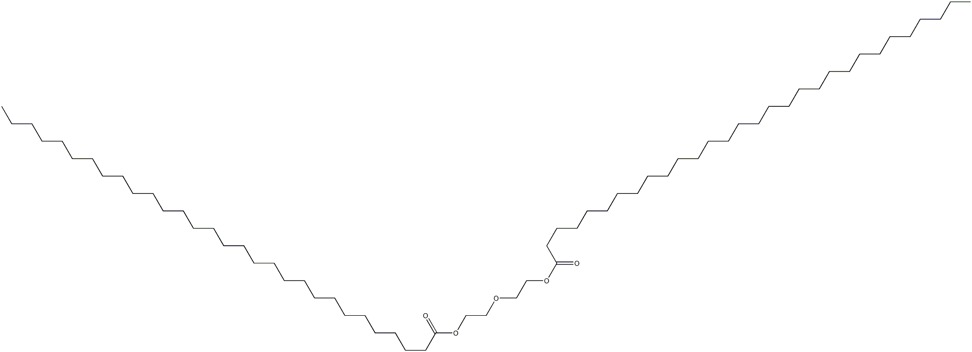 Bistriacontanoic acid oxybisethylene ester Struktur