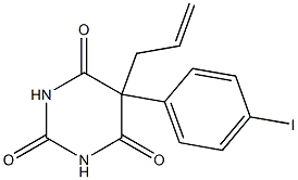 5-Allyl-5-(p-iodophenyl)-2,4,6(1H,3H,5H)-pyrimidinetrione Struktur