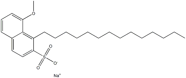 8-Methoxy-1-tetradecyl-2-naphthalenesulfonic acid sodium salt Struktur