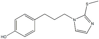 1-[3-(4-Hydroxyphenyl)propyl]-2-(methylthio)-1H-imidazole Struktur