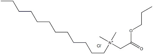 N,N-Dimethyl-N-(propoxycarbonylmethyl)dodecylammonium chloride Struktur