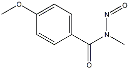 N-Nitroso-N-methyl-4-methoxybenzamide Struktur