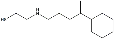 2-[(4-Cyclohexylpentyl)amino]ethanethiol Struktur