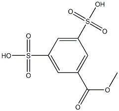 5-Methoxycarbonyl-1,3-benzenedisulfonic acid Struktur