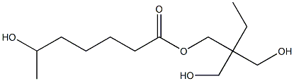 6-Hydroxyheptanoic acid 2,2-bis(hydroxymethyl)butyl ester Struktur