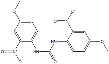 N,N'-Bis(4-methoxy-2-nitrophenyl)urea Struktur