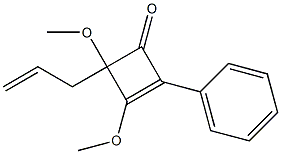 4-(2-Propenyl)-3,4-dimethoxy-2-phenyl-2-cyclobuten-1-one Struktur