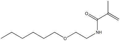 N-(2-Hexyloxyethyl)methacrylamide Struktur