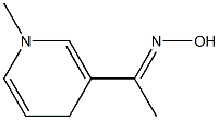 1-Methyl-3-[(E)-1-(hydroxyimino)ethyl]-1,4-dihydropyridine Struktur