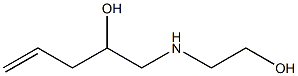 1-[(2-Hydroxyethyl)amino]-4-penten-2-ol Struktur