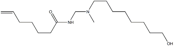 N-[[N-(8-Hydroxyoctyl)-N-methylamino]methyl]-6-heptenamide Struktur