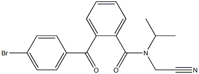 N-Isopropyl-N-cyanomethyl-2-(4-bromobenzoyl)benzamide Struktur