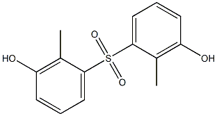 Bis[hydroxy(methyl)phenyl]sulfone Struktur