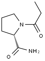 1-Propionyl-L-prolinamide Struktur