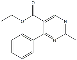 2-Methyl-4-phenylpyrimidine-5-carboxylic acid ethyl ester Struktur