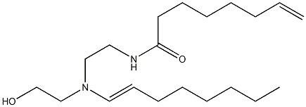 N-[2-[N-(2-Hydroxyethyl)-N-(1-octenyl)amino]ethyl]-7-octenamide Struktur