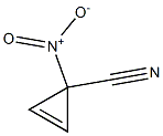 1-Nitro-2-cyclopropene-1-carbonitrile Struktur