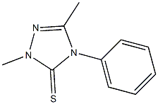 1,3-Dimethyl-4-phenyl-1H-1,2,4-triazole-5(4H)-thione Struktur