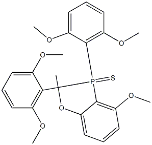 Tris(2,6-dimethoxyphenyl)phosphine sulfide Struktur