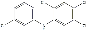 2,4,5-Trichlorophenyl 3-chlorophenylamine Struktur