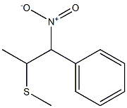 2-(Methylthio)-1-nitro-1-phenylpropane Struktur