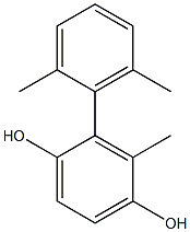 2-(2,6-Dimethylphenyl)-3-methylbenzene-1,4-diol Struktur