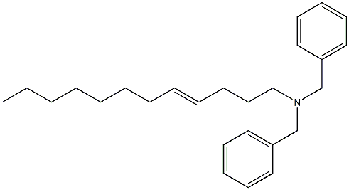 (4-Dodecenyl)dibenzylamine Struktur