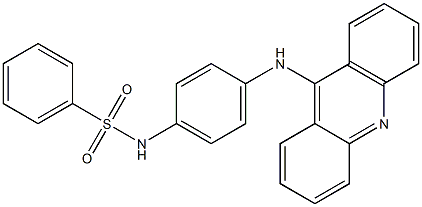 N-[4-[(Phenylsulfonyl)amino]phenyl]-9-acridinamine Struktur