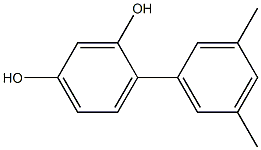 2-(3,5-Dimethylphenyl)benzene-1,5-diol Struktur