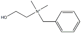 2-Hydroxyethylbenzyldimethylammonium Struktur