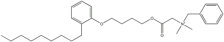 N,N-Dimethyl-N-benzyl-N-[[[4-(2-nonylphenyloxy)butyl]oxycarbonyl]methyl]aminium Struktur