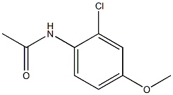 N-(2-Chloro-4-methoxyphenyl)acetamide Struktur