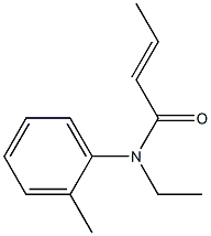 N-Ethyl-N-crotonoyl-2-toluidine Struktur