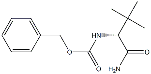 (-)-[(R)-1-Carbamoyl-2,2-dimethylpropyl]carbamic acid benzyl ester Struktur