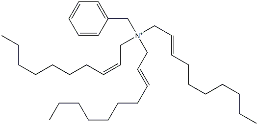 Tri(2-decenyl)benzylaminium Struktur