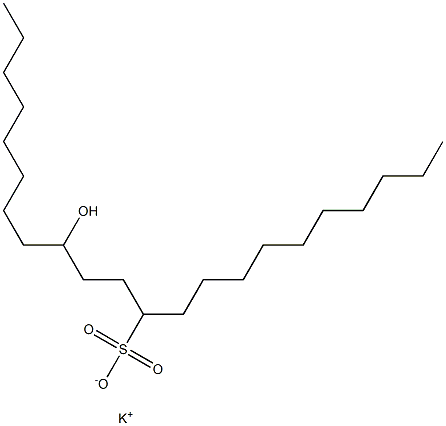 14-Hydroxydocosane-11-sulfonic acid potassium salt Struktur