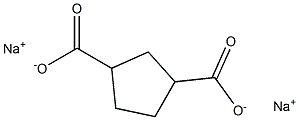 1,3-Cyclopentanedicarboxylic acid disodium salt Struktur