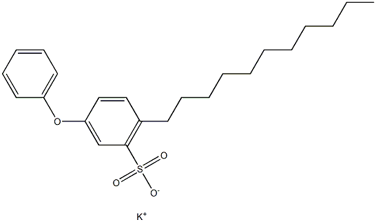 3-Phenoxy-6-undecylbenzenesulfonic acid potassium salt Struktur