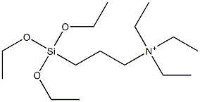 N,N,N-Triethyl-3-(triethoxysilyl)propane-1-aminium Struktur