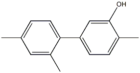 2-Methyl-5-(2,4-dimethylphenyl)phenol Struktur