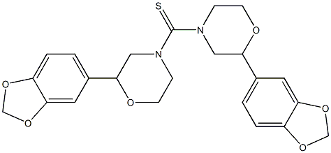 (1,3-Benzodioxole-5-yl)morpholino thioketone Struktur