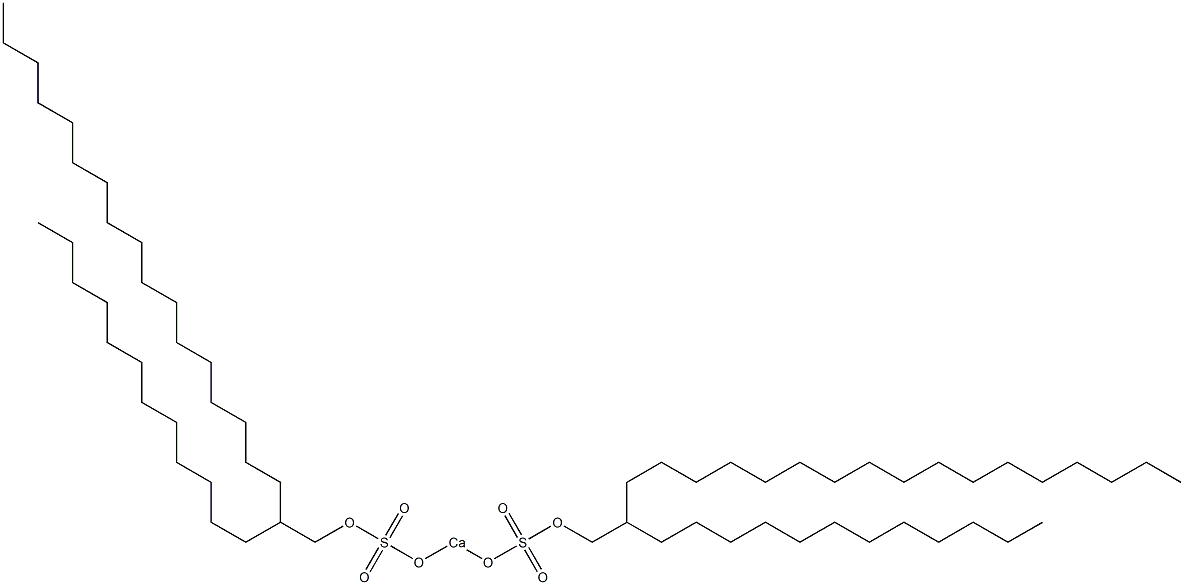 Bis(2-dodecylnonadecyloxysulfonyloxy)calcium Struktur