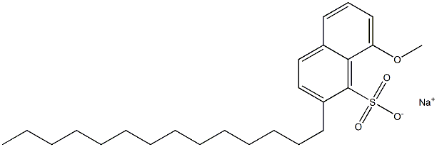 8-Methoxy-2-tetradecyl-1-naphthalenesulfonic acid sodium salt Struktur