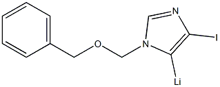 4-Iodo-5-lithio-1-[(benzyloxy)methyl]-1H-imidazole Struktur