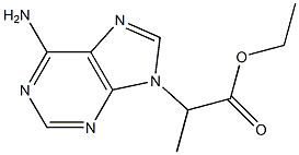 2-(6-Amino-9H-purin-9-yl)propionic acid ethyl ester Struktur