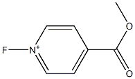 1-Fluoro-4-(methoxycarbonyl)pyridinium Struktur