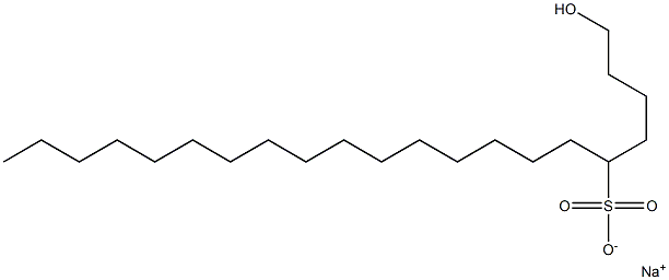 1-Hydroxyhenicosane-5-sulfonic acid sodium salt Struktur