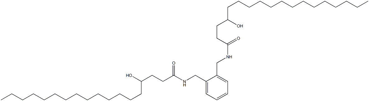 N,N'-(1,2-Phenylenebismethylene)bis(4-hydroxystearamide) Struktur