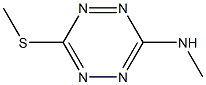 N-Methyl-6-(methylthio)-1,2,4,5-tetrazine-3-amine Struktur