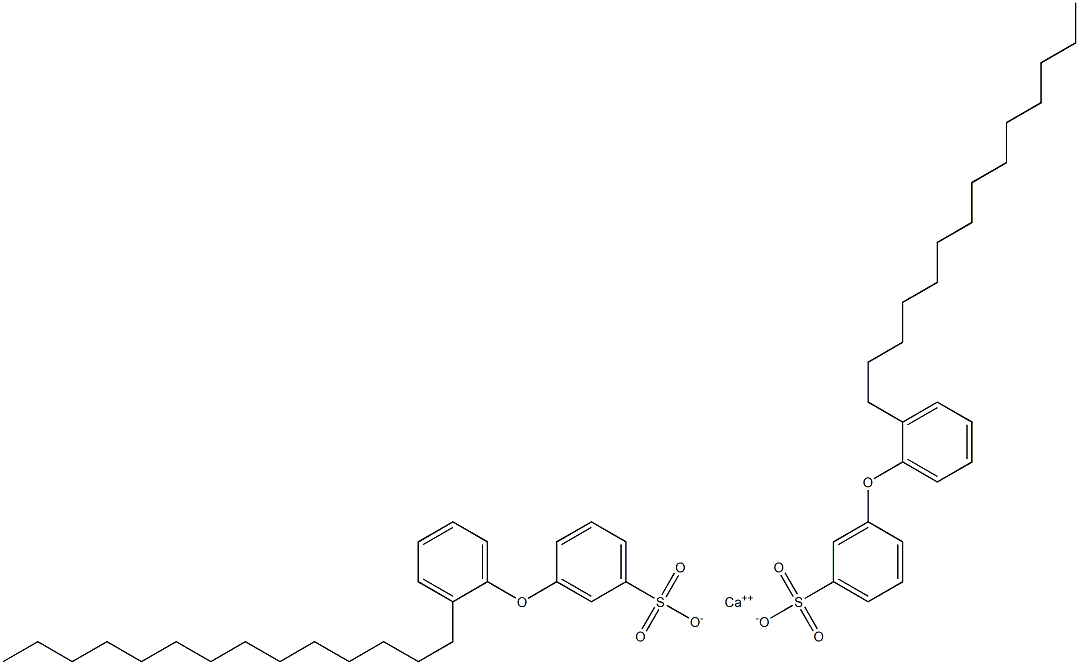 Bis[3-(2-tetradecylphenoxy)benzenesulfonic acid]calcium salt Struktur